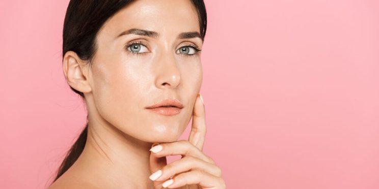 woman skincare routine
