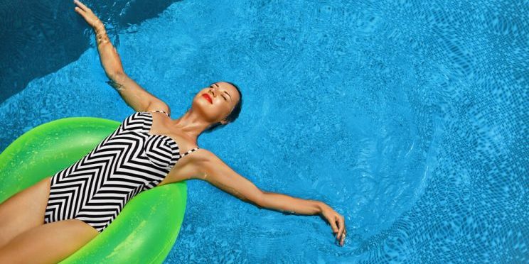 woman pool